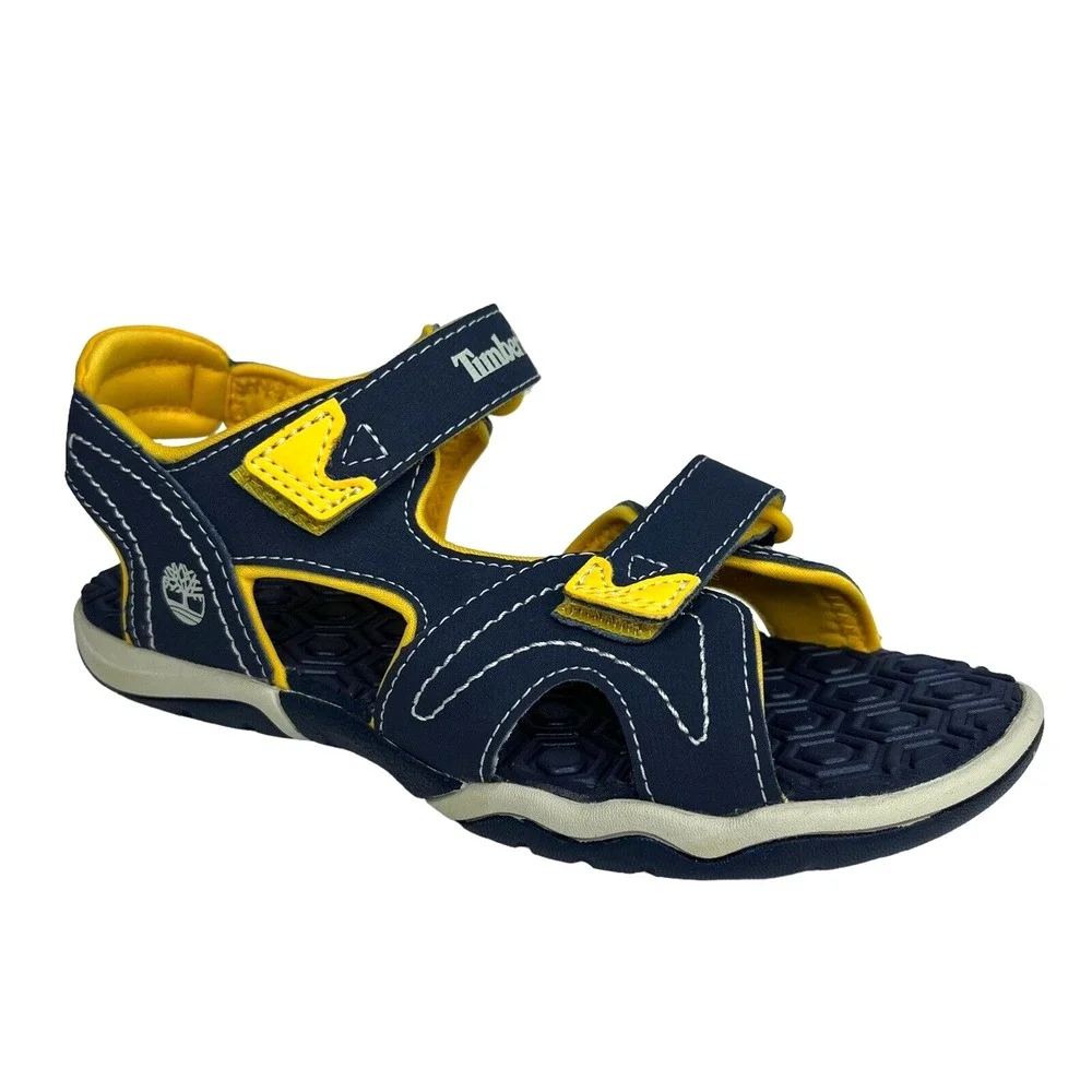 Timberland Adventure Seeker Youth Boys Outdoor Sport‎ Sandals Size 2 Blue Yellow